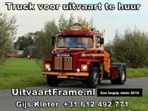 Rouwtruck te huur bij UitvaartFrame.nl