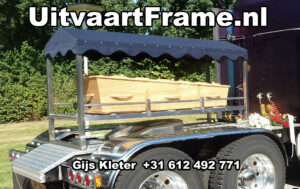Kistdrager met dakje te huur bij UitvaartFrame.nl